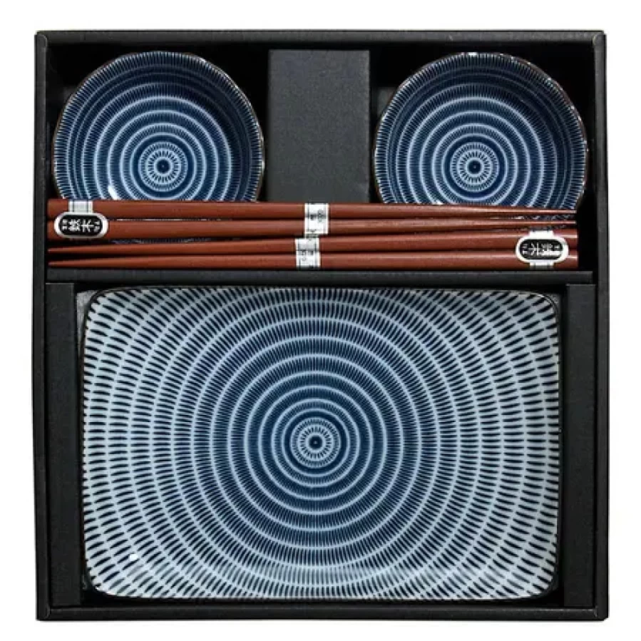 Miya Company Premium Sendan Blue Sushi Set – Authentic Japanese Dining Experience