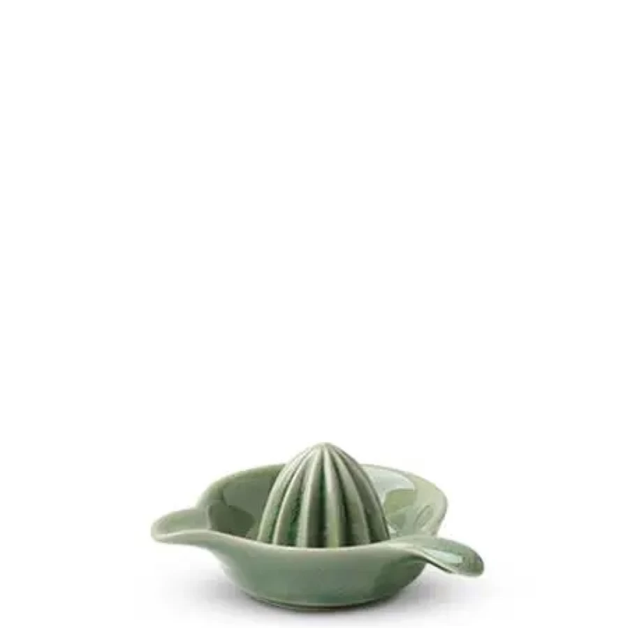 "Miya Company Premium Celadon Green 3-Inch Citrus Juicer – Handcrafted Ceramic Fruit Squeezer"