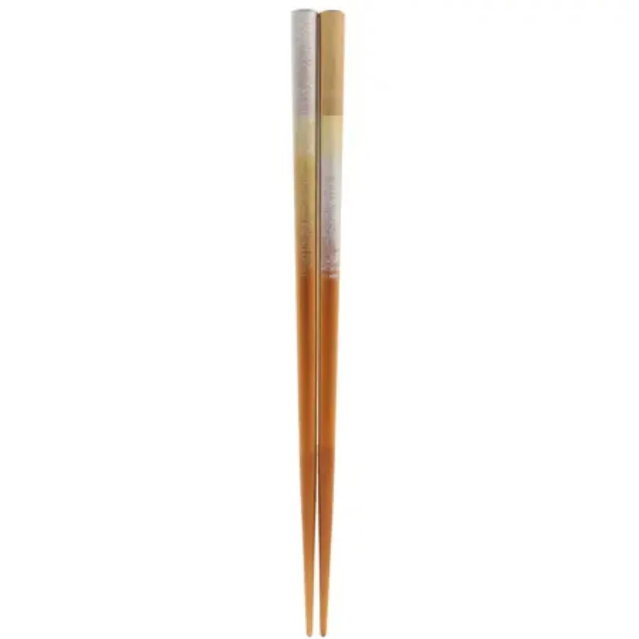 Miya Company Luxury Chopsticks - Futome Silver & Gold Cloud Design - Elegant Dining Utensils