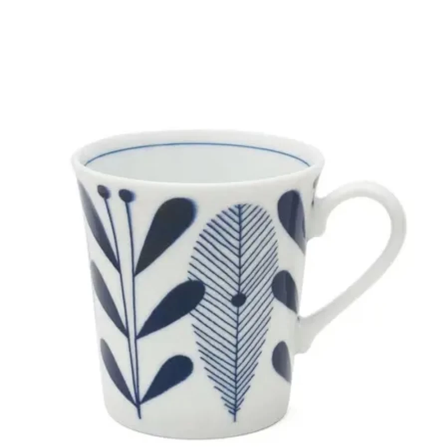 Miya Company Hallo Bloem 10 Oz. Ceramic Coffee Mug - Floral Design, Durable & Dishwasher Safe
