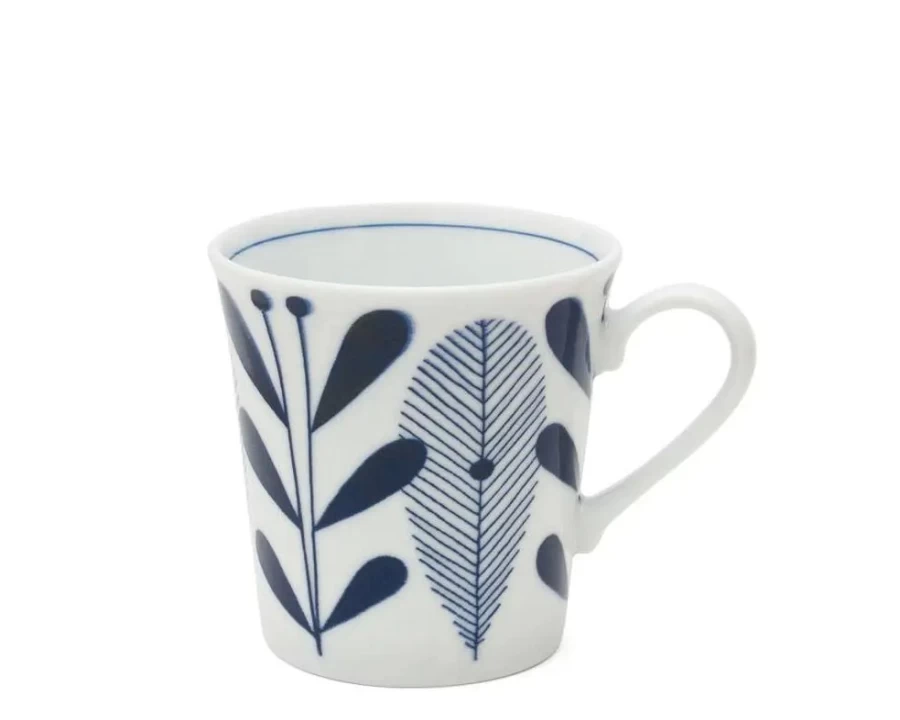 Miya Company Hallo Bloem 10 Oz. Ceramic Coffee Mug - Floral Design, Durable & Dishwasher Safe