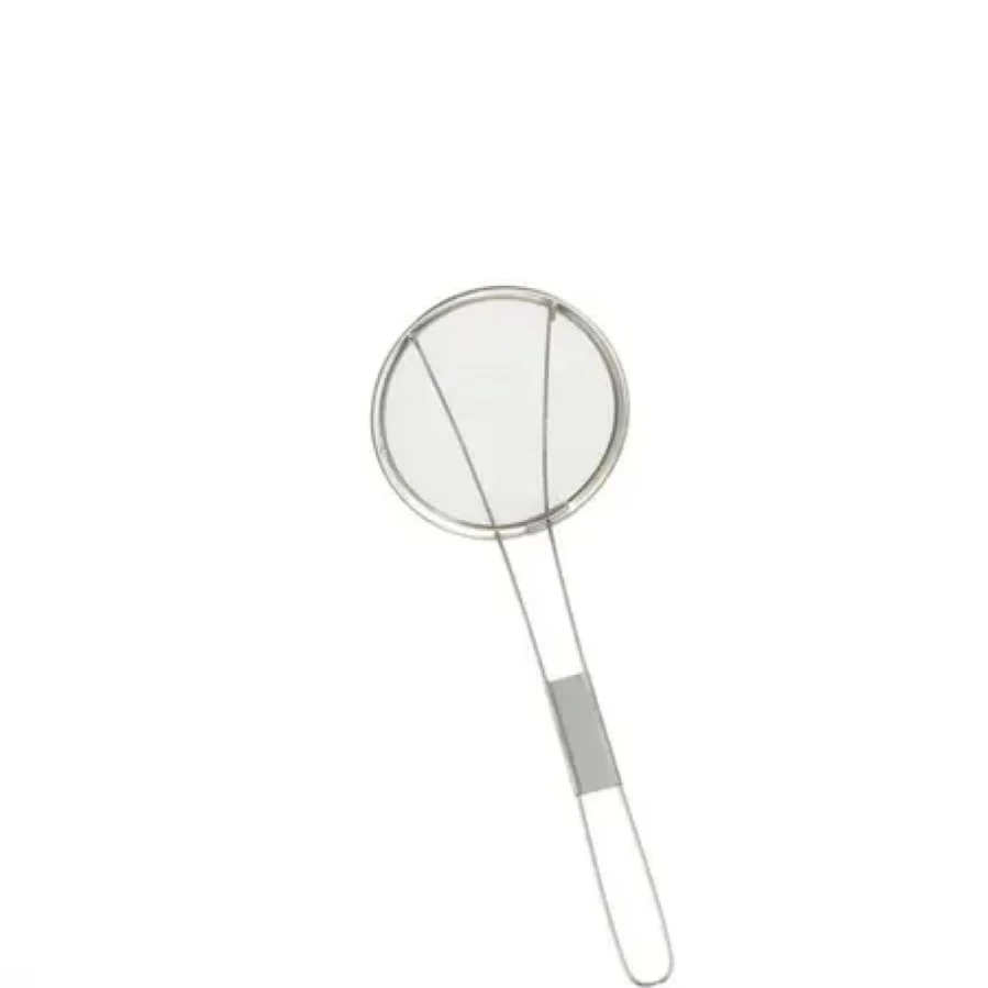 "Miya Company 4" Fine Mesh Skimmer - High-Quality Stainless Steel Kitchen Tool for Efficient Skimming"