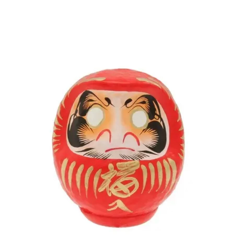 Miya Company Daruma Doll 4.75" Red Good Luck Charm for Fortune & Success