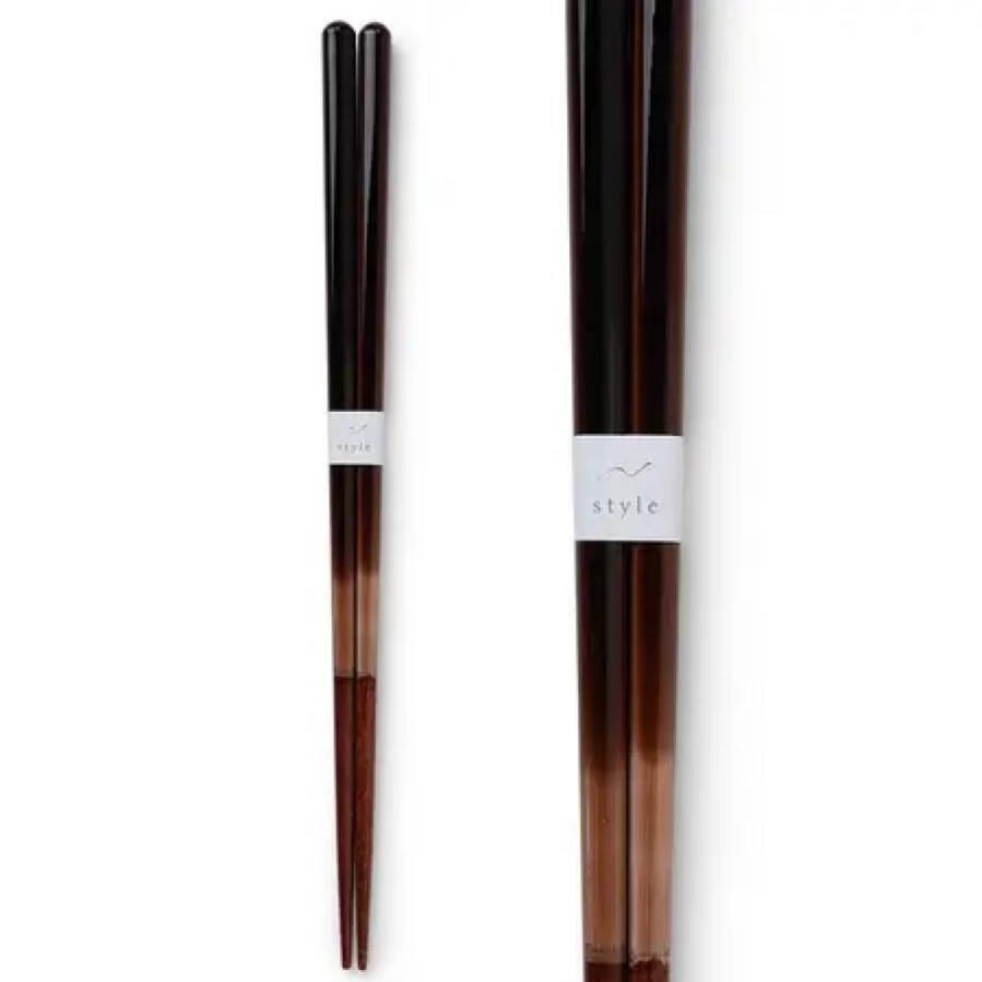 Miya Company Ombre Brown Chopsticks - Elegant Handcrafted Dining Utensils for Asian Cuisine
