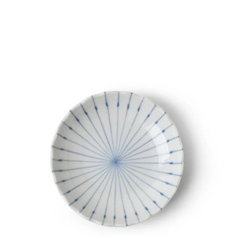 Miya Company Kasa Lines 4 Inch Decorative Plate – Elegant Ceramic Dinner Plate for Dining & Decor