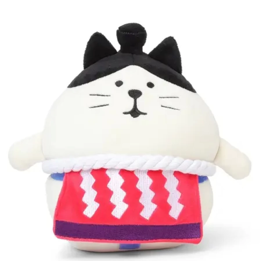 Miya Company Large Plush Cat Sumo Wrestler Stuffed Animal Toy