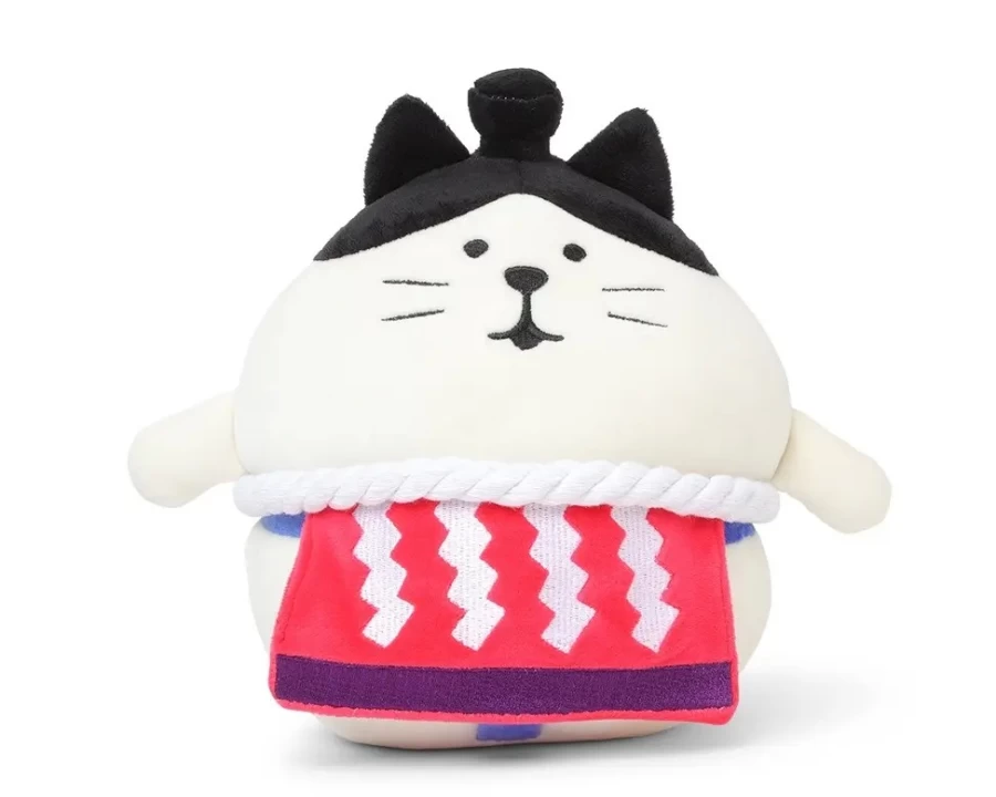 Miya Company Large Plush Cat Sumo Wrestler Stuffed Animal Toy