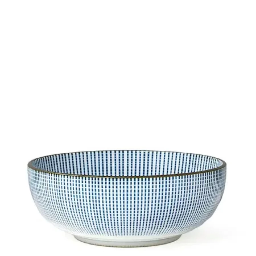 Miya Company Sendan Tokusa 6-Inch Shallow Ceramic Bowl – Handcrafted Japanese Tableware