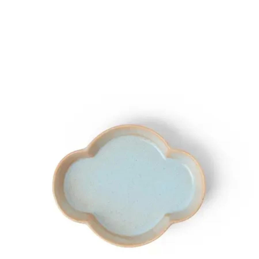 "Miya Company 3.75 Inch Square Sauce Dish in Cloud Blue – Durable Ceramic Appetizer Plate"