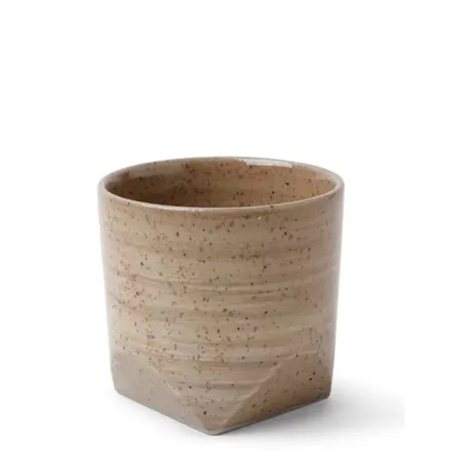 Miya Company Faceted Teacup - Elegant Wheat Design for Premium Tea Experience