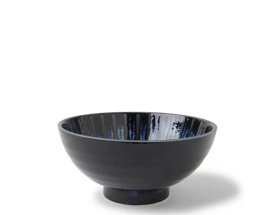Miya Company Lapis Floral Decorative Bowl 7.75 Inch Focus Design