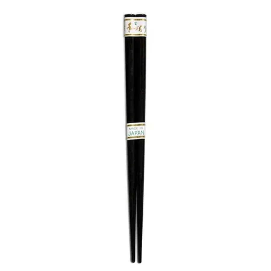 Miya Company Premium Black Lacquered Chopsticks - Elegant Smoked Finish Dining Utensils