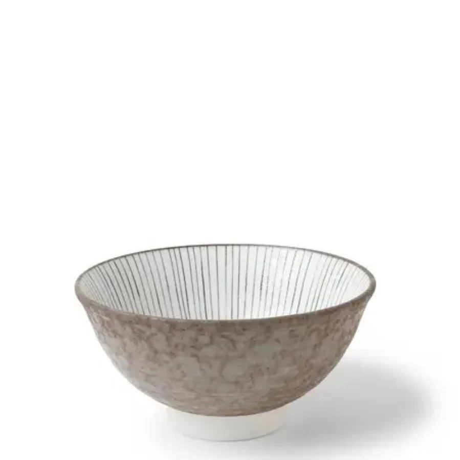 Miya Company Tokusa Gray Ceramic Bowl 6.25 Inch Stoneware Dish for Dining & Serving