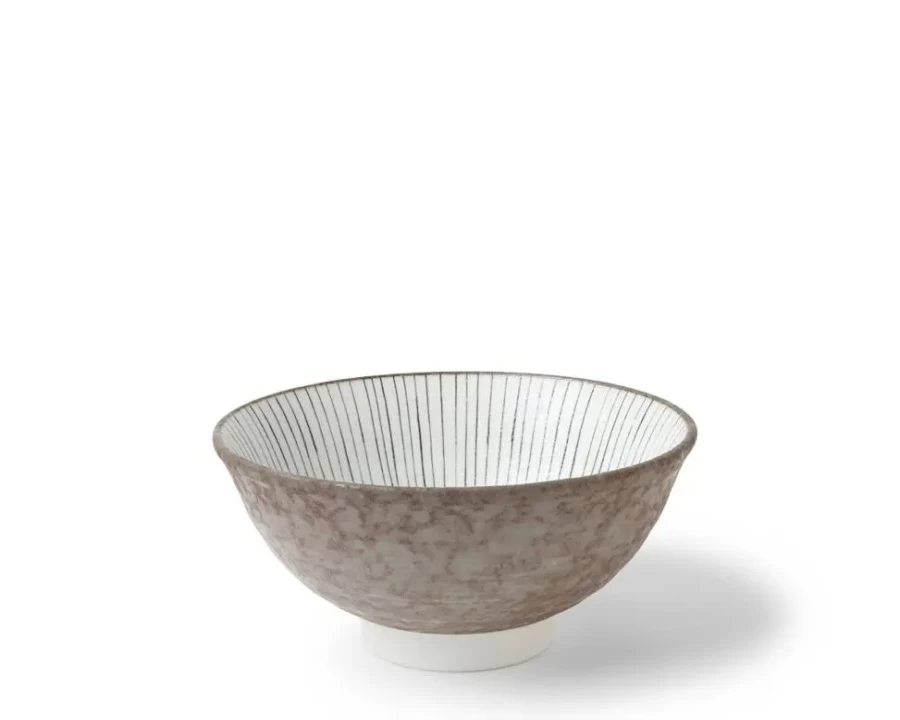 Miya Company Tokusa Gray Ceramic Bowl 6.25 Inch Stoneware Dish for Dining & Serving