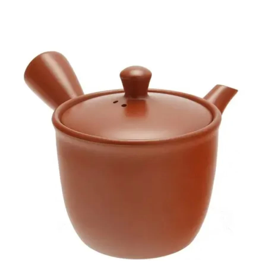 "Miya Company Tokoname Kyusu Teapot - Traditional Japanese Red Clay Conical Design"