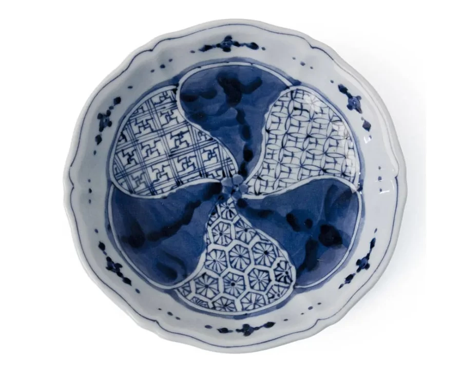Miya Company Ume Shonzui 6.75-Inch Ceramic Dessert Plate for Elegant Serving