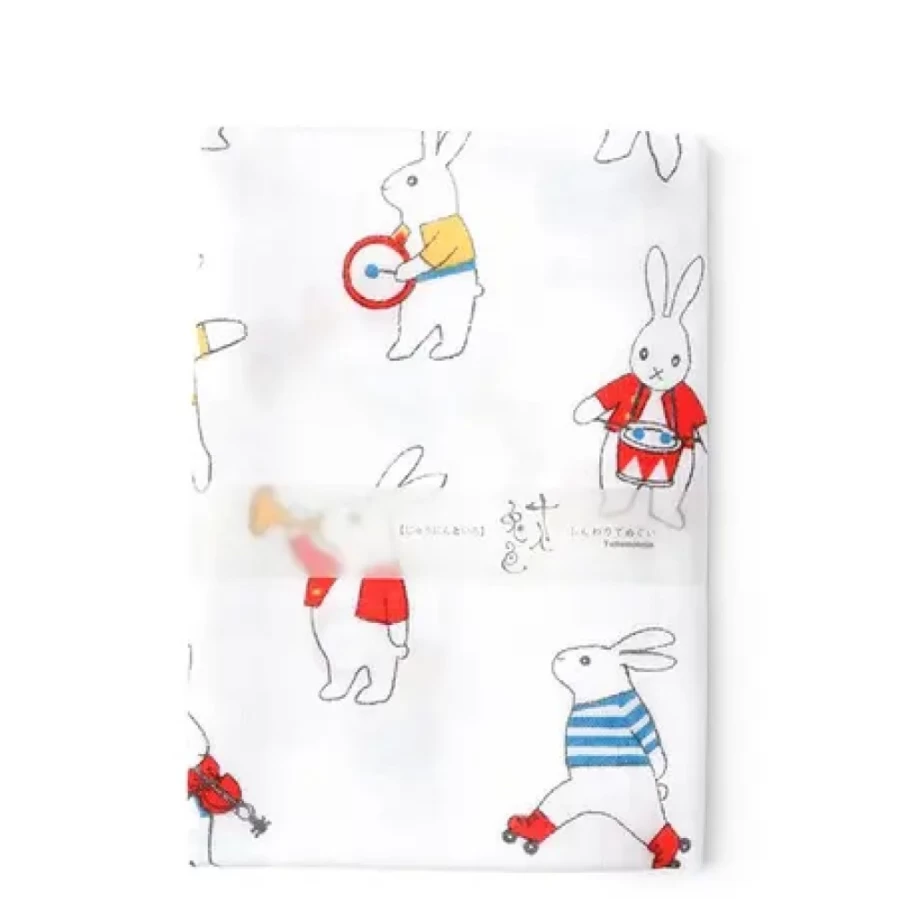 "Premium Miya Company Rabbit Design Soft Bath Towel - Cute & Absorbent Parade Collection"