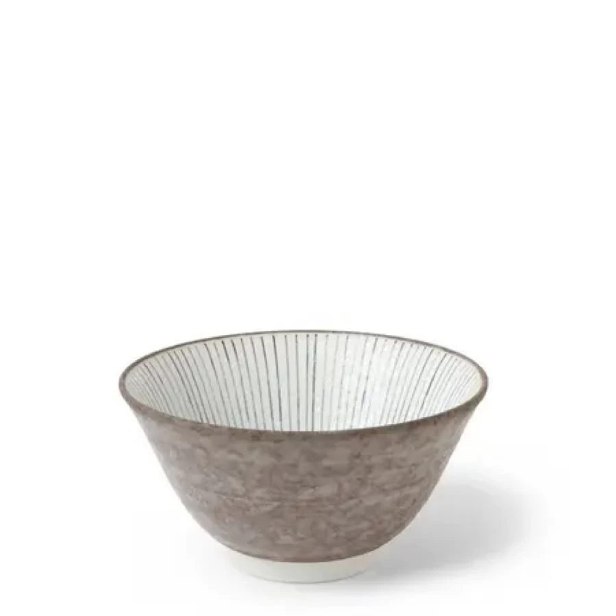 Miya Company Tokusa Gray 5.25 Inch Ceramic Rice Bowl – Handcrafted Japanese Style Dining Bowl