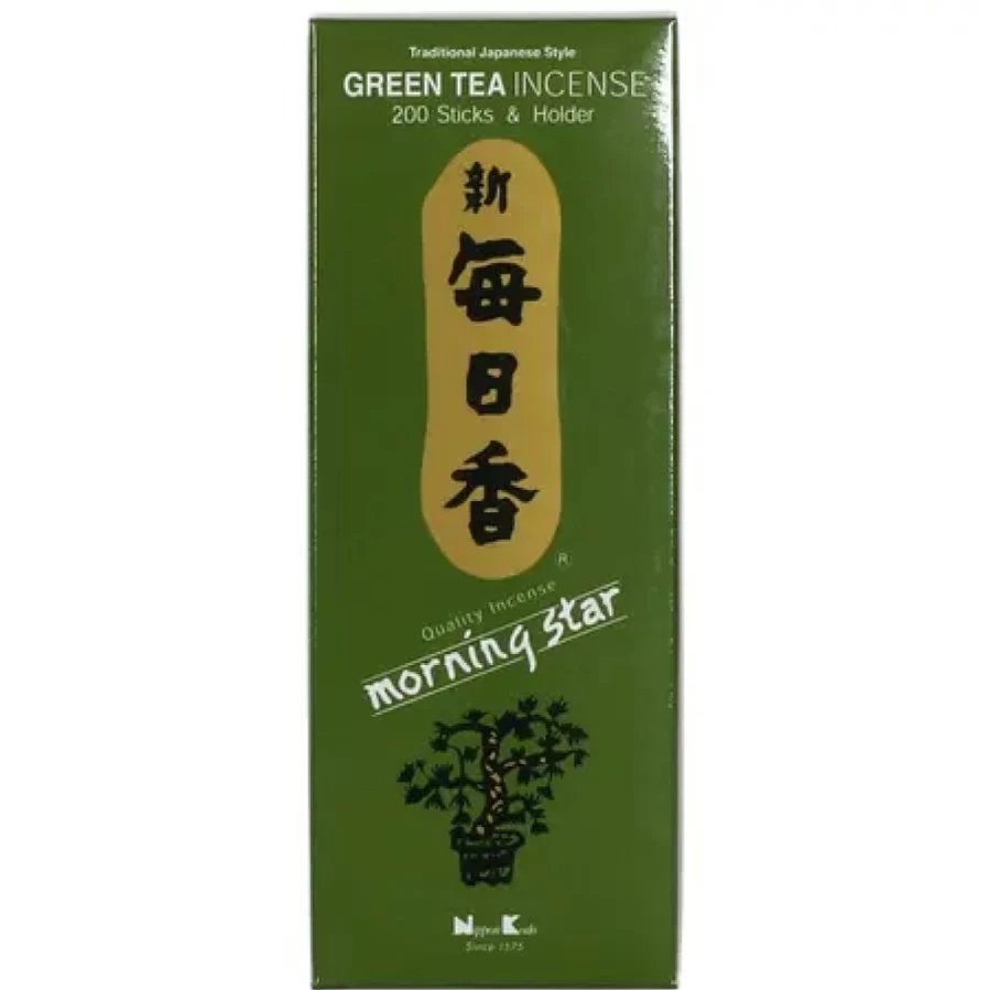Miya Company Green Tea Morning Star Incense - Aromatic & Relaxing Herbal Fragrance