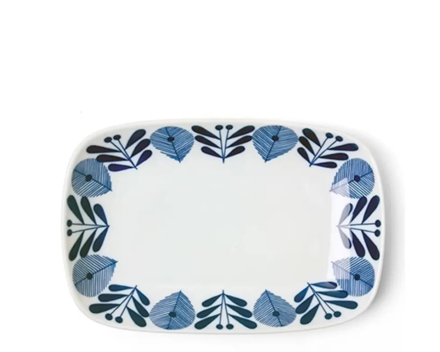 Miya Company 10-Inch Decorative Plate – Hallo Bloem Floral Design – 6.75-Inch Depth – Elegant Dining & Serving Dish