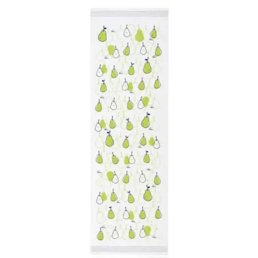 Miya Company Green Pears Design Premium Cotton Tea Towel - Kitchen Towel, Dish Towel, Eco-Friendly