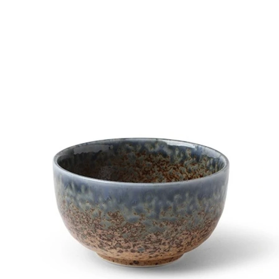 Miya Company Aoi Nagashi 5-Inch Japanese Ceramic Bowl for Traditional Cuisine