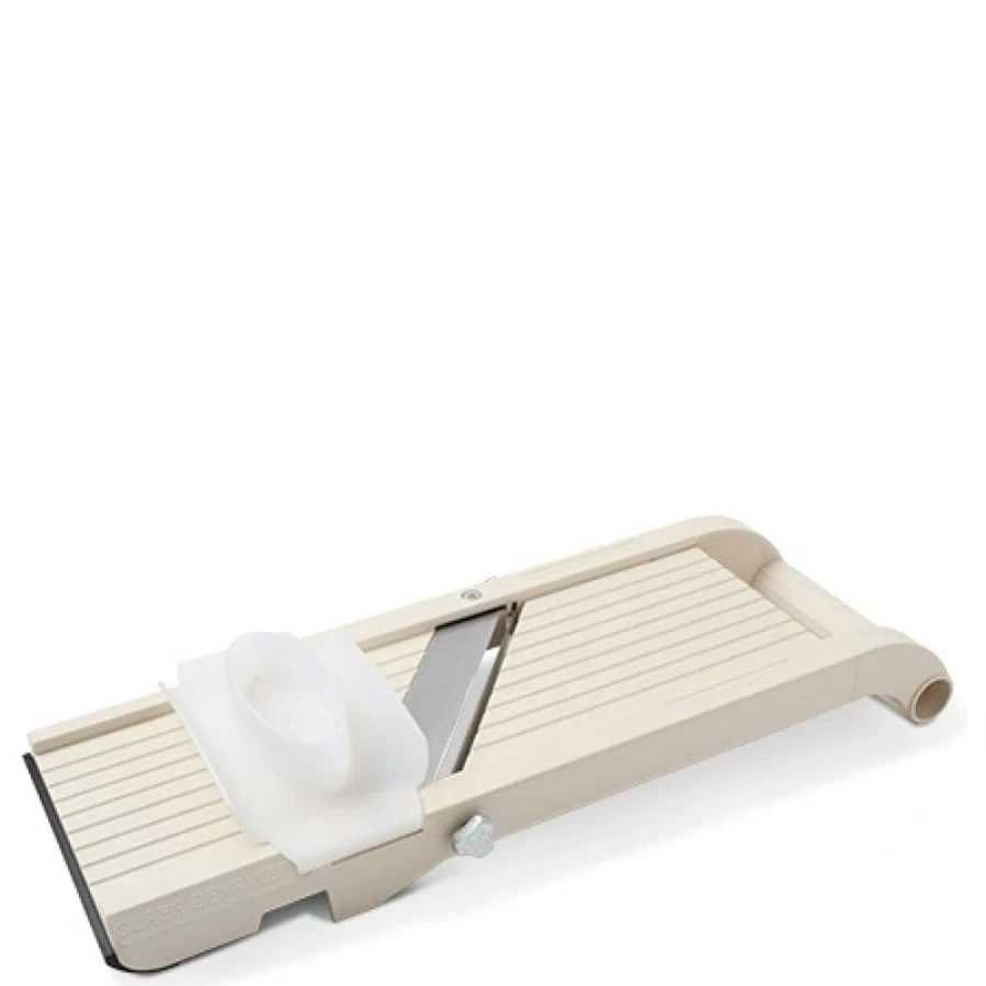 Miya Mandoline Slicer - Precision Vegetable Cutter for Kitchen, Stainless Steel Blades, Ivory Design - Super Benliner by Miya Company