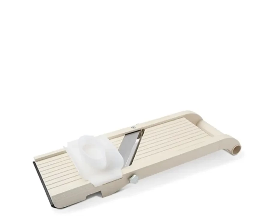 Miya Mandoline Slicer - Precision Vegetable Cutter for Kitchen, Stainless Steel Blades, Ivory Design - Super Benliner by Miya Company