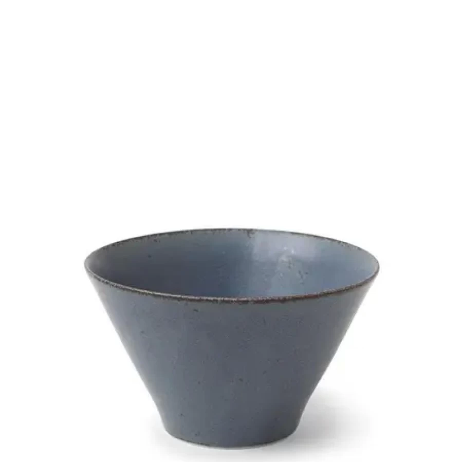 Miya Company Ishi Blue 5 Inch Ceramic Rice Bowl – Handcrafted Japanese Style Dining Bowl