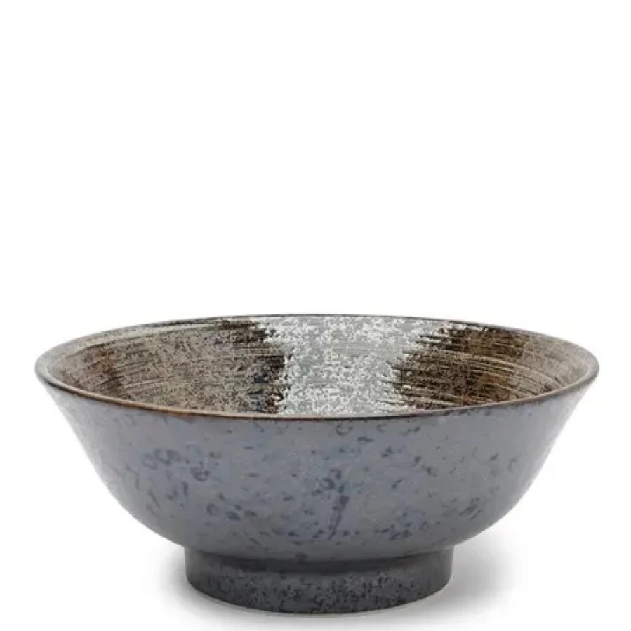Miya Company 8-1/2" Kelp Forest Bowl - Eco-Friendly Ceramic Eddies Design