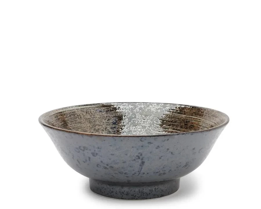 Miya Company 8-1/2" Kelp Forest Bowl - Eco-Friendly Ceramic Eddies Design