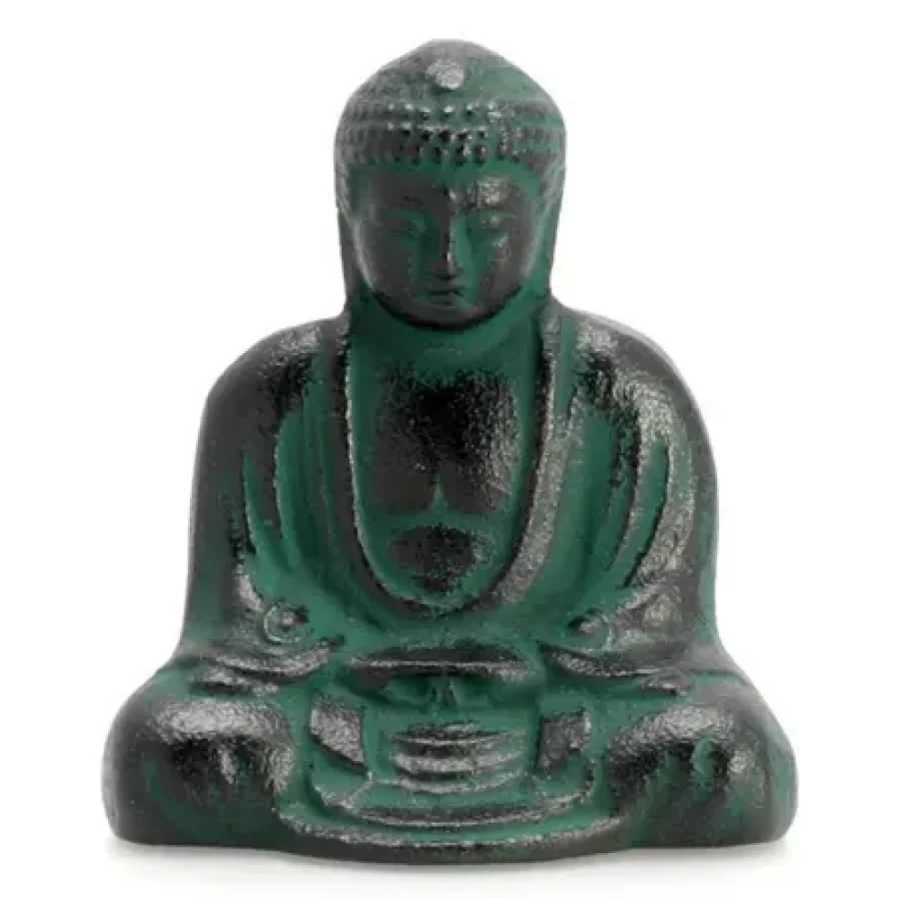Miya Company Green Buddha Paperweight - Handcrafted Decorative Desk Accessory
