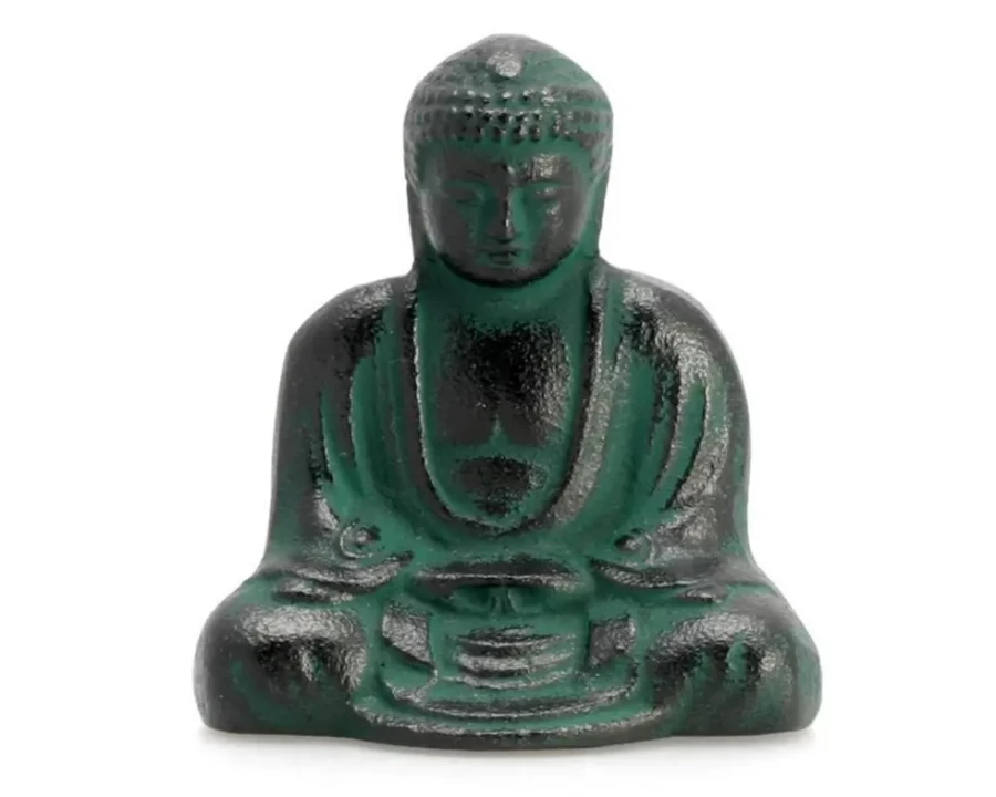 Miya Company Green Buddha Paperweight - Handcrafted Decorative Desk Accessory