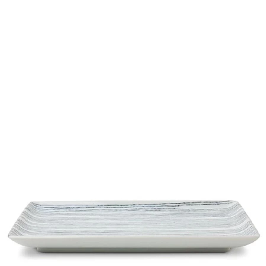 Miya Company Ito Tsumugi Ceramic Plate 8 Inch X 5 Inch Handcrafted Japanese Style Tableware