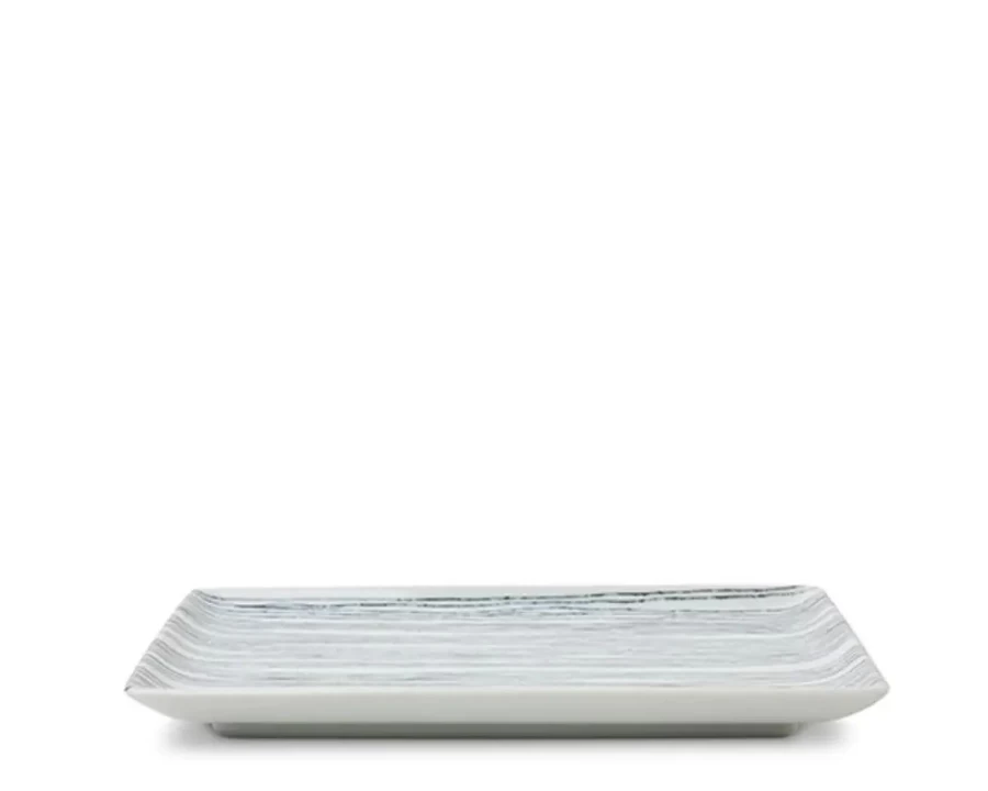 Miya Company Ito Tsumugi Ceramic Plate 8 Inch X 5 Inch Handcrafted Japanese Style Tableware