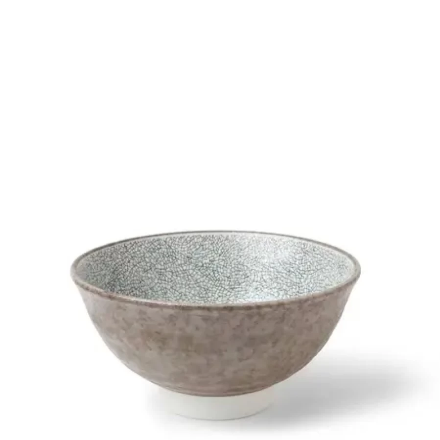Miya Company 6.25 Inch Gray Ceramic Bowl - Hiware Style Kitchen Dining Dish