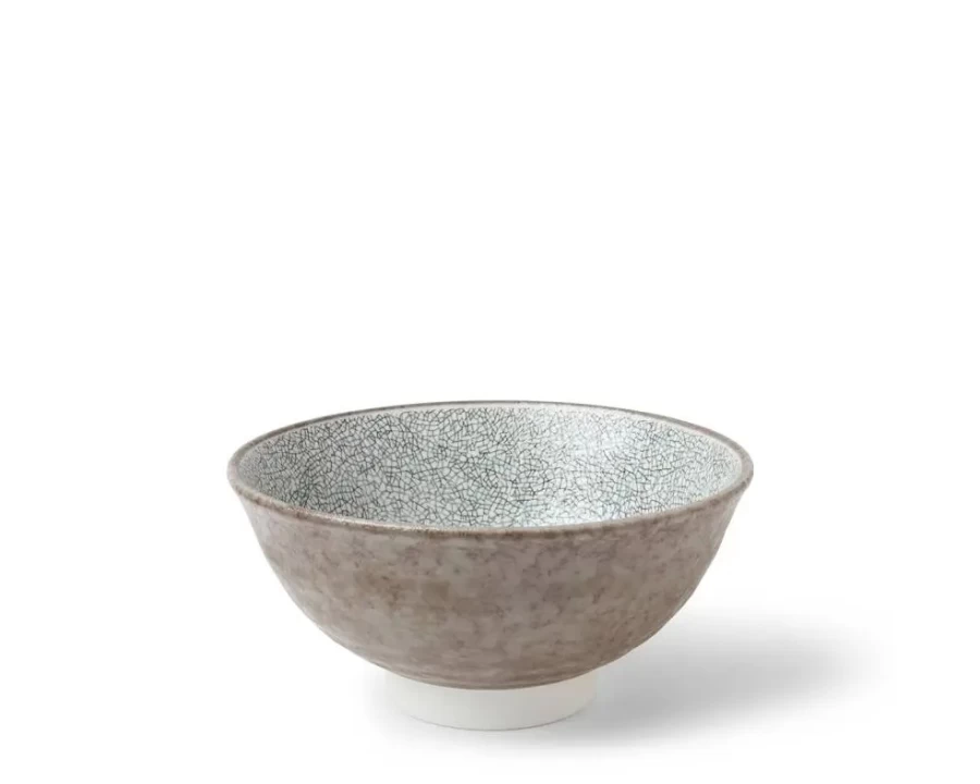 Miya Company 6.25 Inch Gray Ceramic Bowl - Hiware Style Kitchen Dining Dish