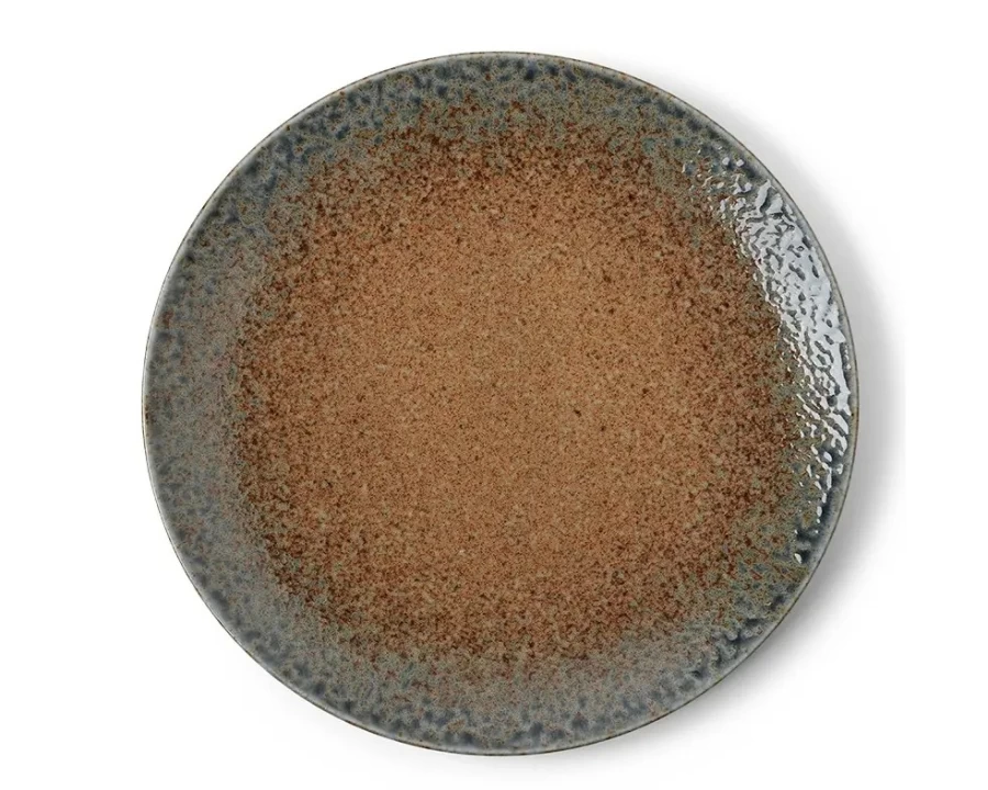 Miya Company Aoi Nagashi 11.25 Inch Ceramic Plate - Traditional Japanese Flowing Blue Design
