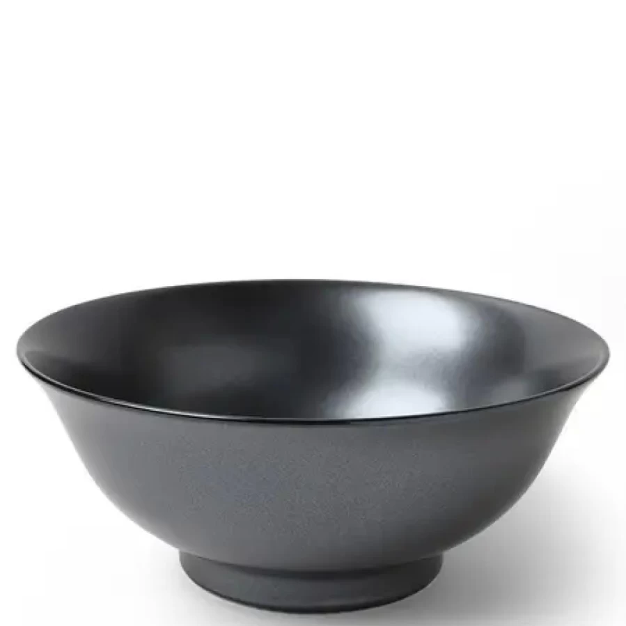 Miya Company Iron Glaze 8 Inch Noodle Bowl – Premium Ceramic Soup Bowl for Ramen & Asian Cuisine