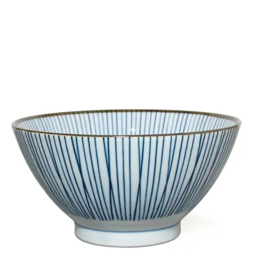 Miya Company Sensuji Lines 7-Inch Japanese Noodle Bowl for Ramen & Soba