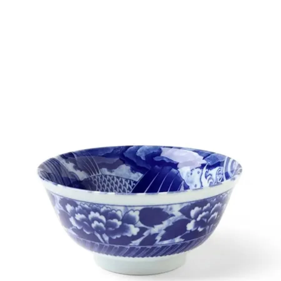 "MIYA COMPANY Koi Fish Bowl - 6 Inch Decorative Glass Bowl for Aquatic Decor"