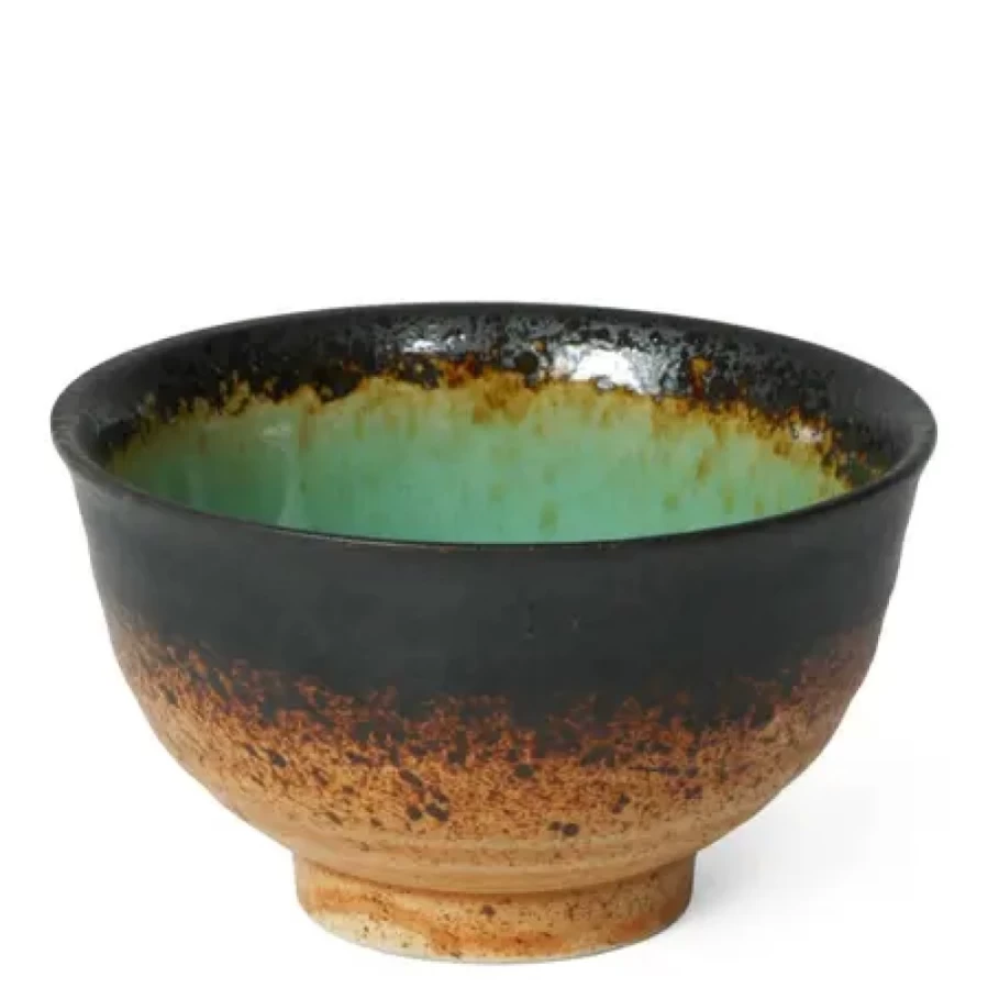 Miya Company Kosui Green 4.75-Inch Ceramic Rice Bowl – Handcrafted Japanese Style Diningware