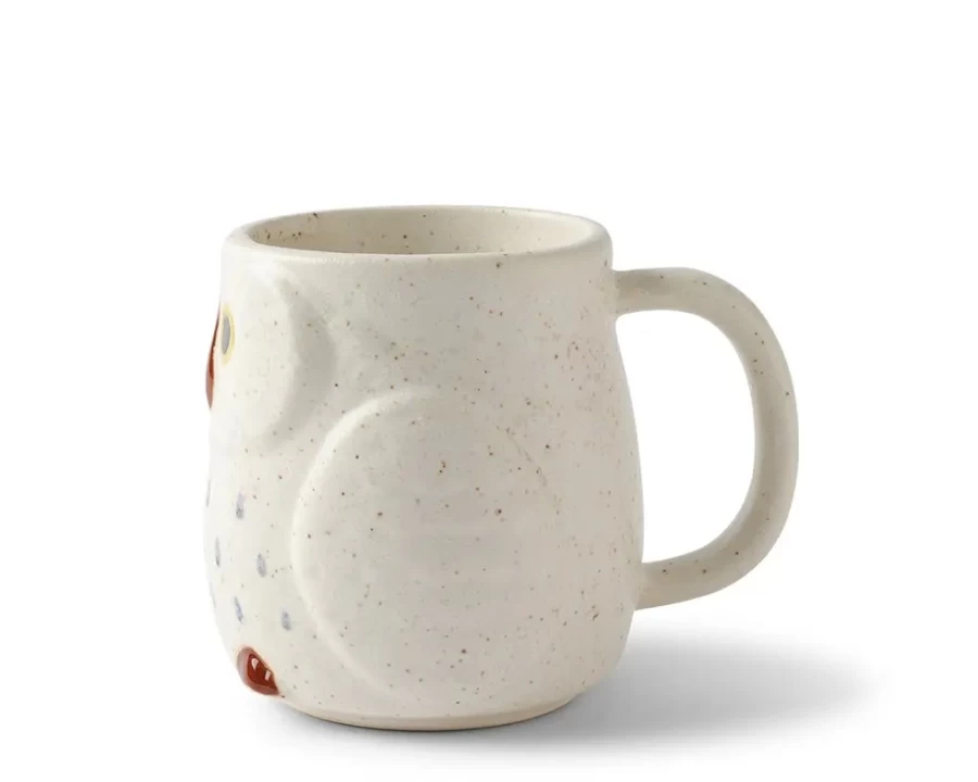 "Miya Company Owl Snow Design Ceramic Coffee Mug - Unique Gift Idea"