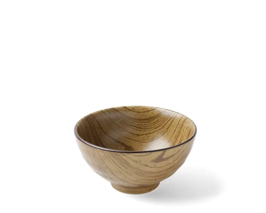 "Miya Company Mokume Gane Usucha 4.5-Inch Handcrafted Japanese Rice Bowl"