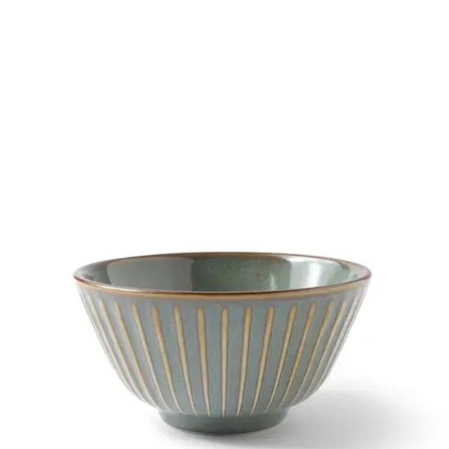 Miya Company 4.75-Inch Green Rice Bowl – Aiya Premium Ceramic Dish for Dining & Serving