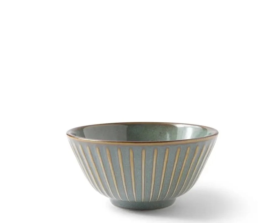 Miya Company 4.75-Inch Green Rice Bowl – Aiya Premium Ceramic Dish for Dining & Serving