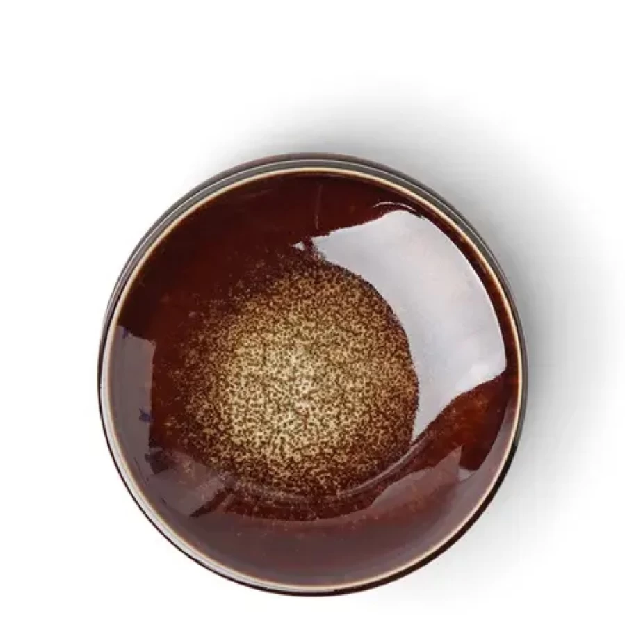 Miya Company Uchu Amber Plate - Handcrafted Decorative Amber Dish