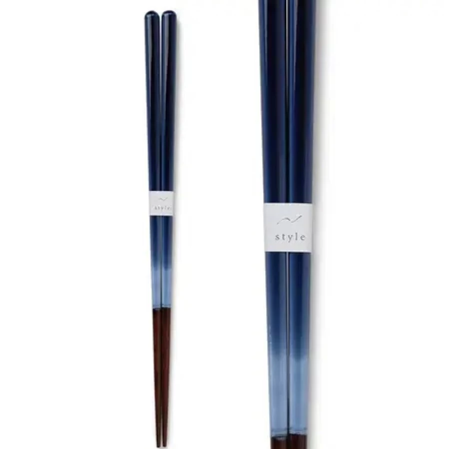 Miya Company Ombre Navy Blue Chopsticks - Elegant Handcrafted Dining Utensils