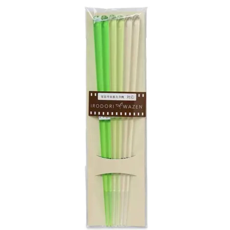 "Eco-Friendly Acrylic Green Chopsticks Set of 3 by Miya Company – Durable & Stylish Tableware"