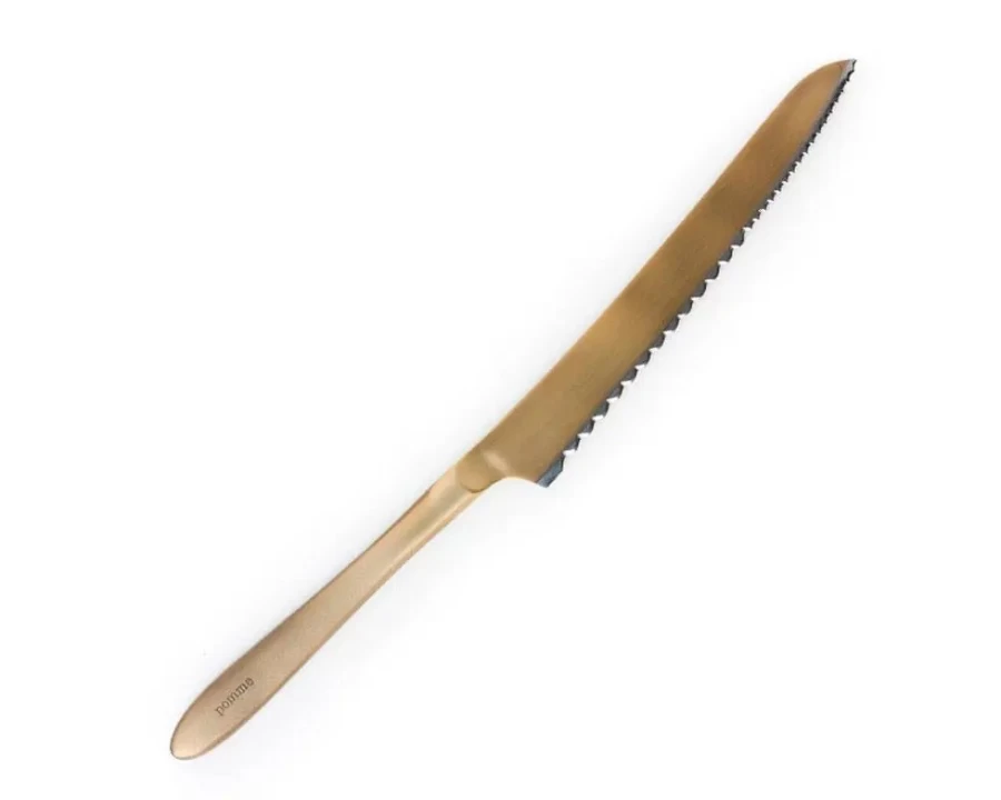 Miya Company Premium Stainless Steel Bread Knife - Sharp Pomme Design for Perfect Slicing